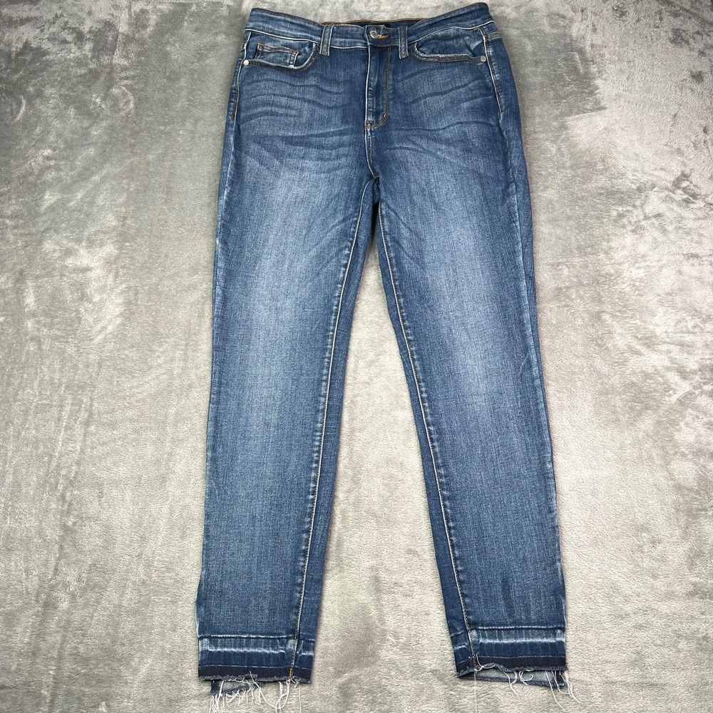 Judy Blue Jeans Womens 30 Blue Skinny Fit Mid Rise Stretch Medium Wash‎ Denim
